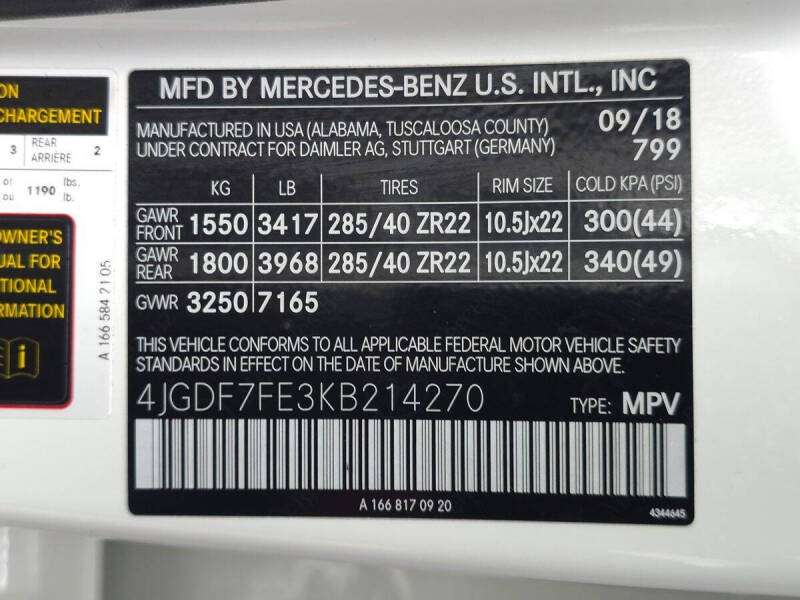 2019 Mercedes-Benz GLS AMG GLS 63