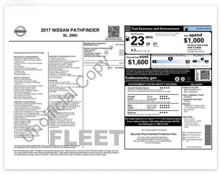 2017 Nissan Pathfinder SL