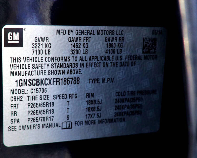 2015 Chevrolet Tahoe LT