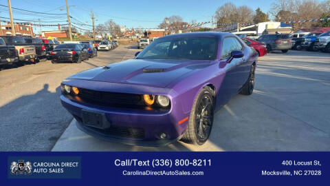 2016 Dodge Challenger for sale at Carolina Direct Auto Sales in Mocksville NC