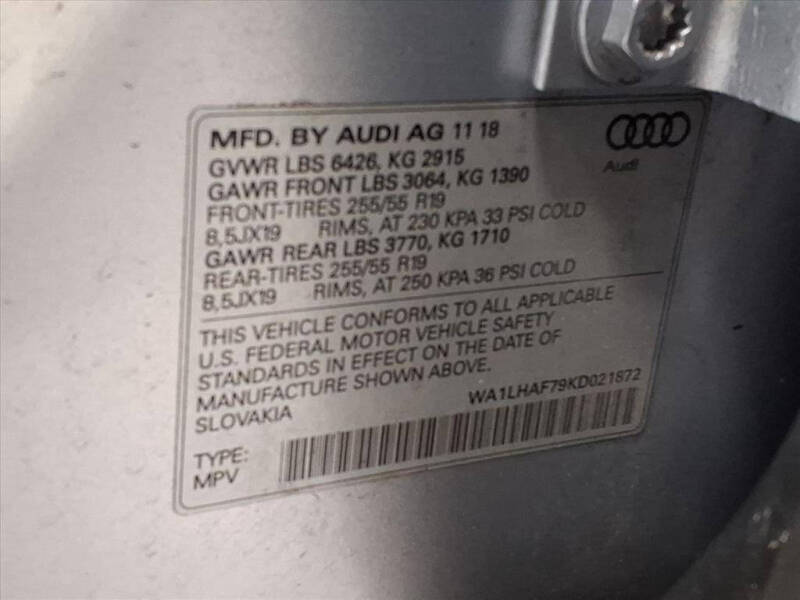 2019 Audi Q7 quattro Premium Plus 45 TFSI