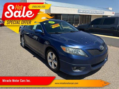 2011 Toyota Camry for sale at Miracle Motor Cars Inc. in Victorville CA