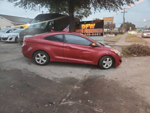 2013 Hyundai Elantra Coupe for sale at DFW AUTO FINANCING LLC in Dallas TX
