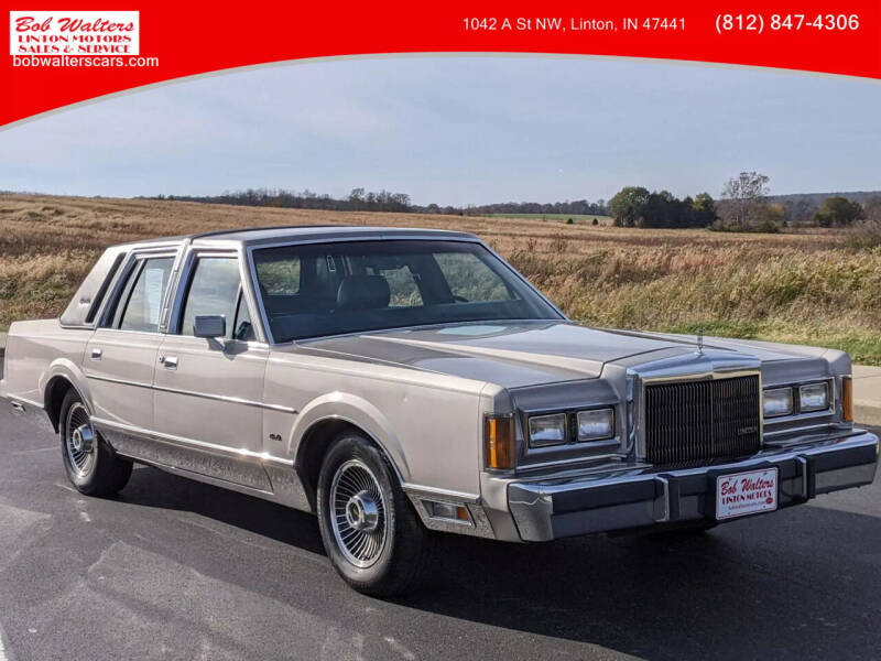 1989 Lincoln Town Car for sale at Bob Walters Linton Motors in Linton IN