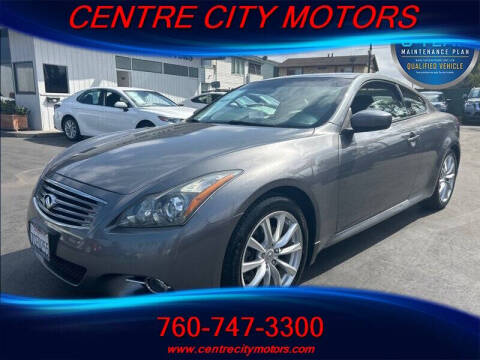 2013 Infiniti G37 Coupe for sale at Centre City Motors in Escondido CA