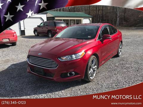 2016 Ford Fusion for sale at MUNCY MOTORS LLC in Bluefield VA