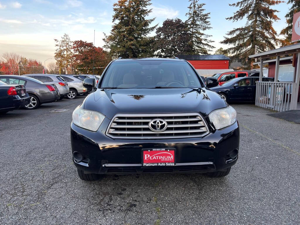 2008 Toyota Highlander for sale at PLATINUM AUTO SALES INC in Lacey, WA