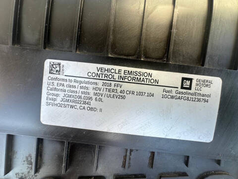 2018 Chevrolet Express 2500