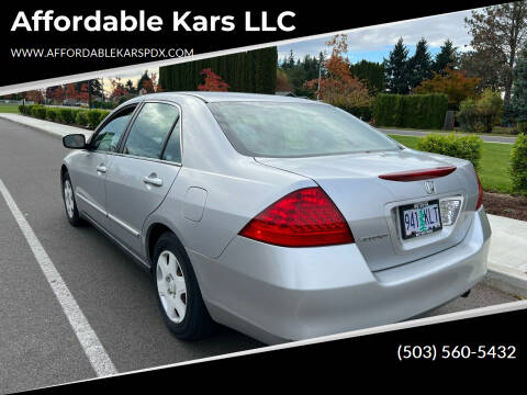 2006 Honda Accord for sale at Affordable Kars LLC in Portland OR
