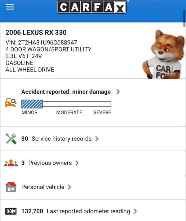 2006 Lexus RX 330