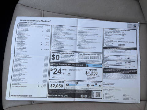 2016 BMW X3 xDrive28i