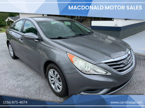 2013 Hyundai Sonata for sale at MacDonald Motor Sales in High Point NC