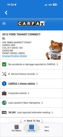 2012 Ford Transit Connect XL