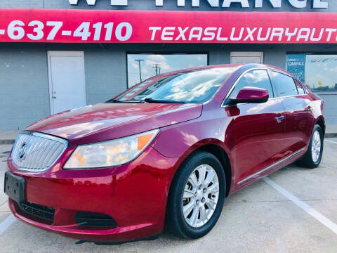 2011 Buick LaCrosse for sale at Texas Luxury Auto in Cedar Hill TX