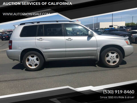 2007 Toyota Highlander for sale at Autosnow4sale.com in El Dorado CA