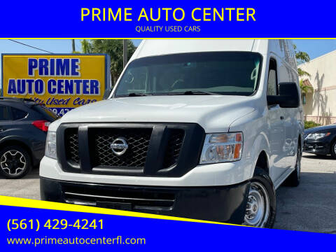 2016 Nissan NV for sale at PRIME AUTO CENTER in Palm Springs FL