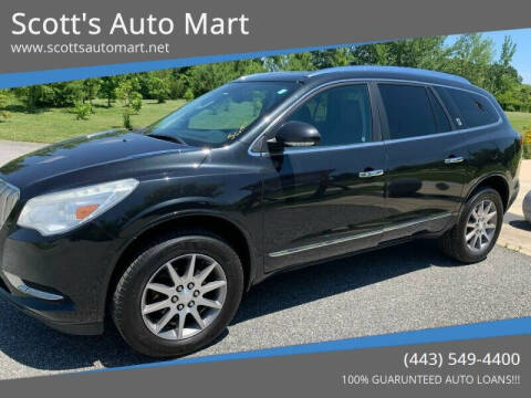 2014 Buick Enclave for sale at Scott's Auto Mart in Dundalk MD