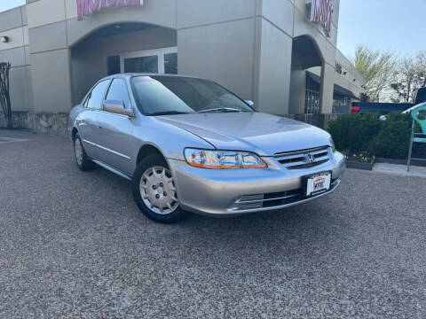 2002 Honda Accord for sale at Mcandrew Motors in Arlington TX