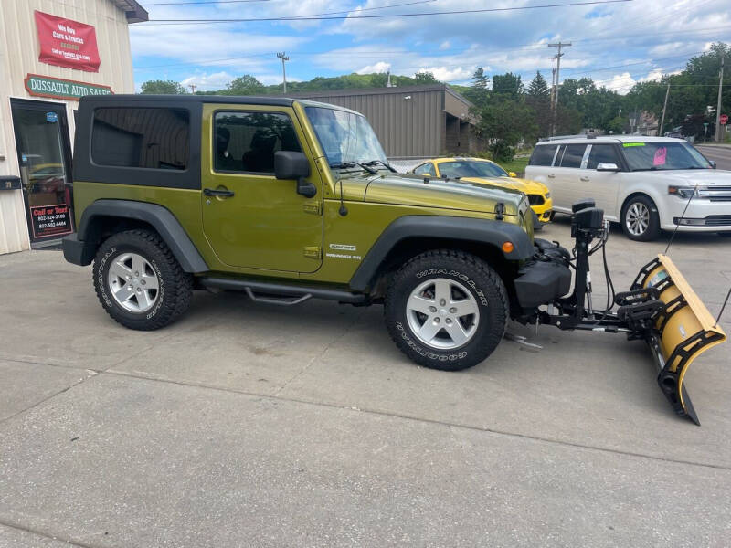 2010 Jeep Wrangler for sale at Dussault Auto Sales in Saint Albans VT