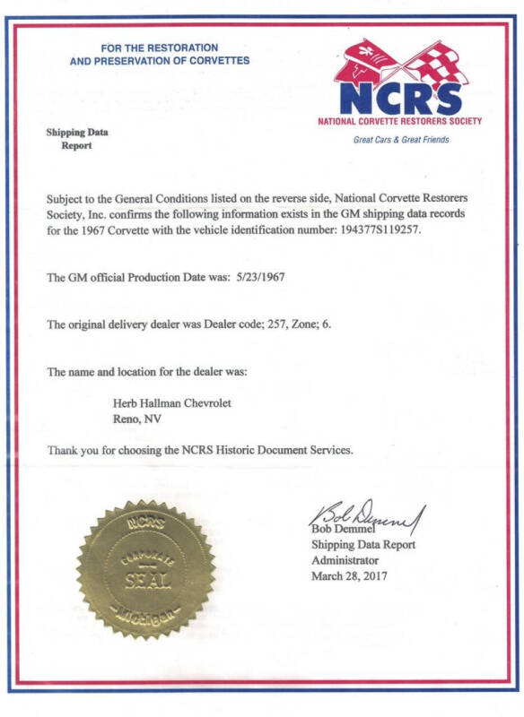 1967 Chevrolet Corvette