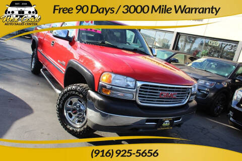 2001 GMC Sierra 2500HD for sale at West Coast Auto Sales Center in Sacramento CA