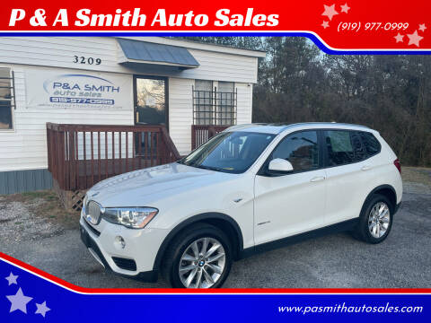 2017 BMW X3 for sale at P & A Smith Auto Sales in Garner NC