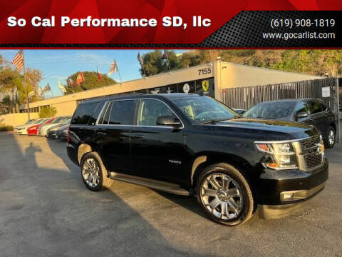 2016 Chevrolet Tahoe for sale at So Cal Performance SD, llc in San Diego CA