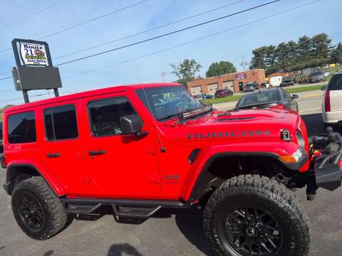 2021 Jeep Wrangler Unlimited for sale at ROUTE 21 AUTO SALES in Uniontown PA