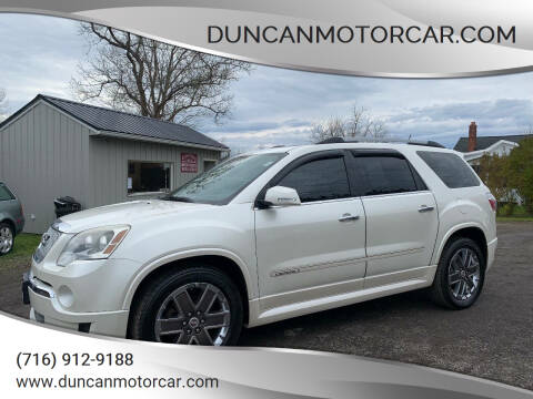 2012 GMC Acadia for sale at DuncanMotorcar.com in Buffalo NY