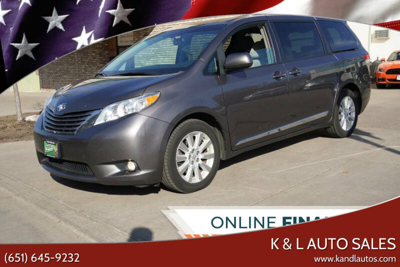 2013 Toyota Sienna for sale at K & L Auto Sales in Saint Paul MN