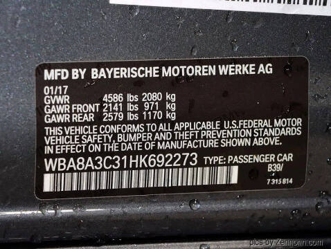 2017 BMW 3 Series 320i xDrive