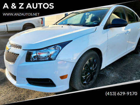 2013 Chevrolet Cruze for sale at A & Z AUTOS in Westfield MA