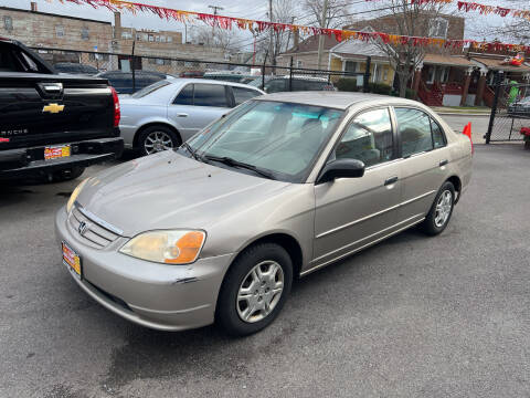 2001 Honda Civic for sale at RON'S AUTO SALES INC in Cicero IL