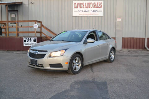 2014 Chevrolet Cruze for sale at Dave's Auto Sales in Hutchinson MN