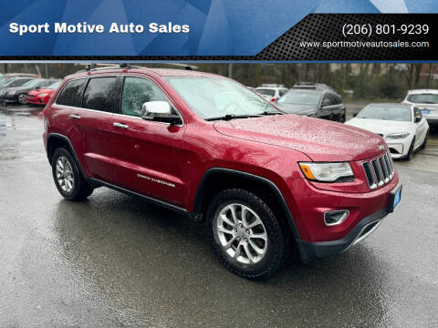 2015 Jeep Grand Cherokee for sale at Sport Motive Auto Sales in Seattle WA