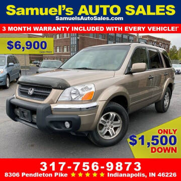 2004 Honda Pilot for sale at Samuel's Auto Sales in Indianapolis IN