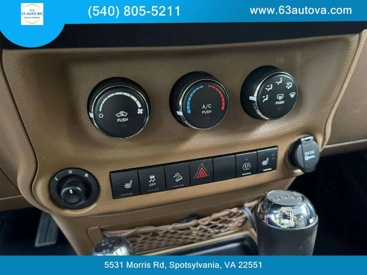 2015 Jeep Wrangler Unlimited for sale at 63 Auto Inc in Spotsylvania, VA