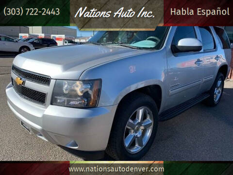 2013 Chevrolet Tahoe for sale at Nations Auto Inc. in Denver CO