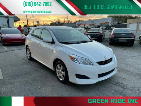 2009 Toyota Matrix for sale at Green Ride Inc in Nashville TN