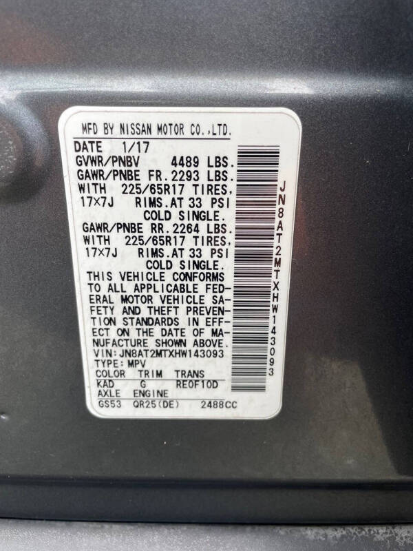 2017 Nissan Rogue SV