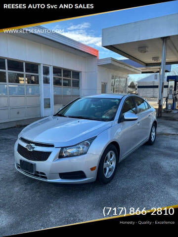 2014 Chevrolet Cruze for sale at REESES AUTO svc AND SALES in Myerstown PA