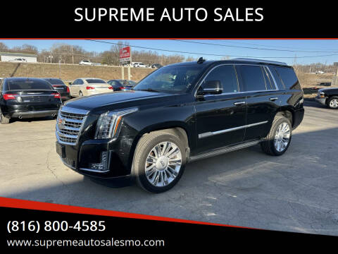 2015 Cadillac Escalade for sale at SUPREME AUTO SALES in Grandview MO
