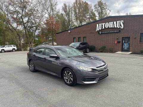 2016 Honda Civic for sale at Autohaus of Greensboro in Greensboro NC