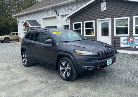 2016 Jeep Cherokee for sale at M&A Auto in Newport VT