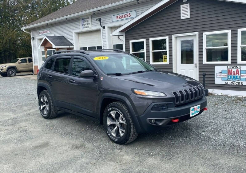 2016 Jeep Cherokee for sale at M&A Auto in Newport VT