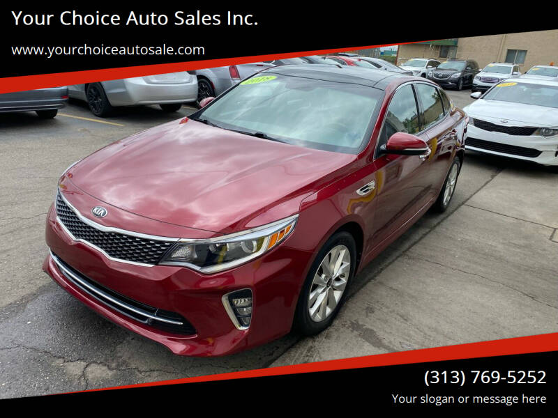 2018 Kia Optima for sale at Your Choice Auto Sales Inc. in Dearborn MI