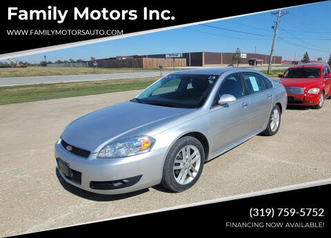 2013 Chevrolet Impala for sale at Family Motors Inc. in West Burlington IA