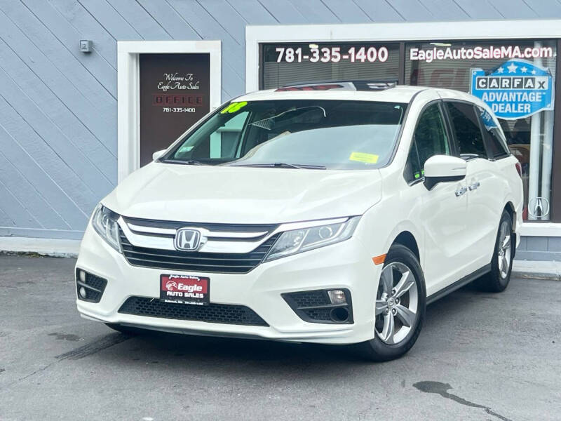 Used 2018 Honda Odyssey EX-L with VIN 5FNRL6H74JB057078 for sale in Holbrook, MA