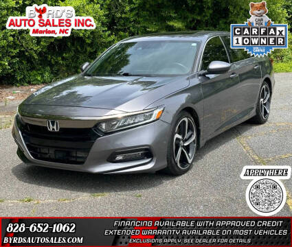 2019 Honda Accord for sale at Byrds Auto Sales in Marion NC