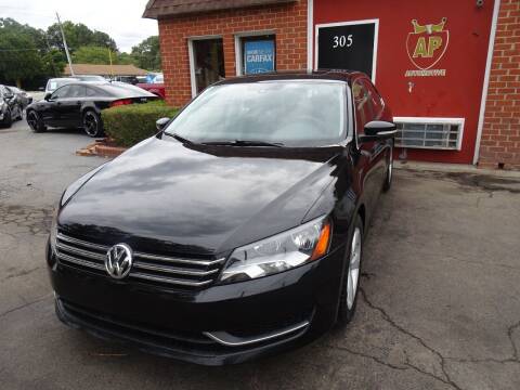 2013 Volkswagen Passat for sale at AP Automotive in Cary NC
